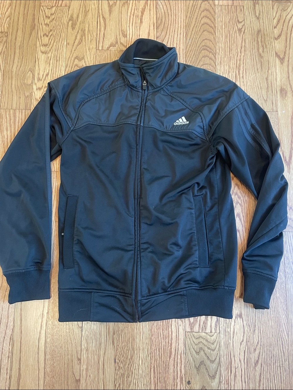 adidas Men's Black Full-Zip Performance Jacket